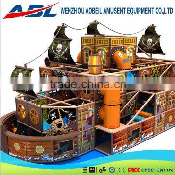 Newest style Customized indoor pirate ship playground equipment kids