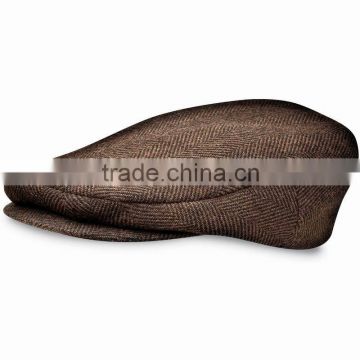 Promotional custom checked fabric Ivy cap/gatsby cap/newsboy cap