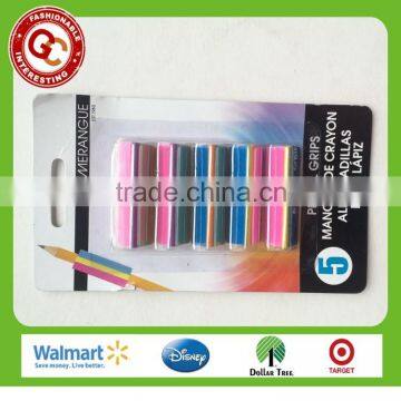 colorful handwriting triangle rubber pencil grips