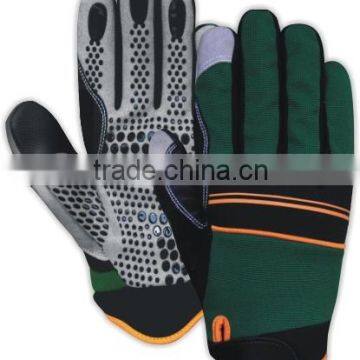 Silicon Coating Synthetic Leather Tool Handle Glove - 7664