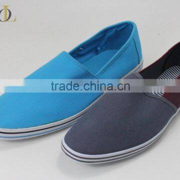 supper fashion canvas upper rubber outsole slip on men style fashion casual canvas shoe