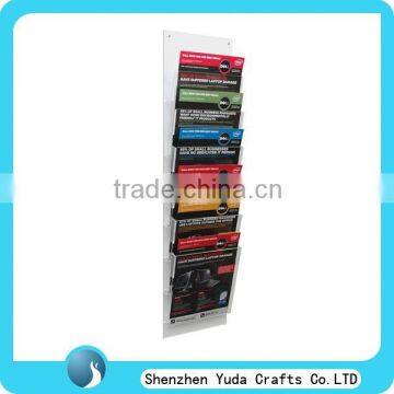 Wholesale acrylic slatwall accessories display with many pockets