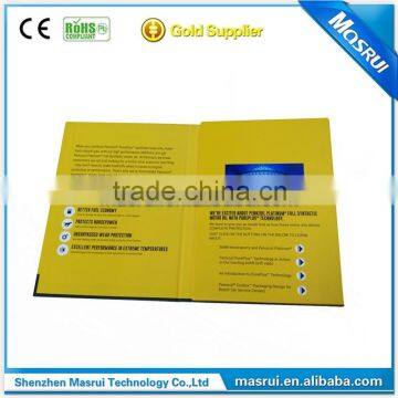 Fashion Hard Cover Design 4.3'' Invitation LCD Video Greeting Card photo-5