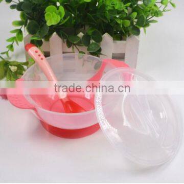 Mom's Pick BPA Free FAD Approve Food Grade pp Baby Bowl Training Feedng With Spoon