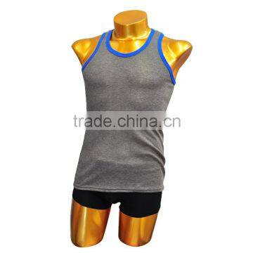 Wholesale Men's Cotton Tank Top Men's Plain Stringer Vest