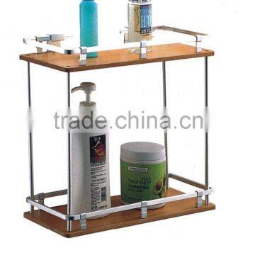 Aluminium bathroom corner shower caddy and shelf