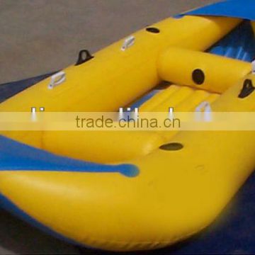 boat raft yellow 0.9mm PVC tarpaulin inflatable advertising, inflatable river Boats