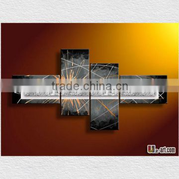 Abstract painting 4 panels canvas art