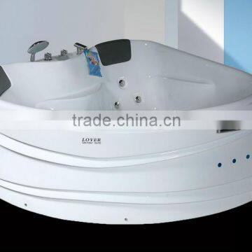 cheap triangular corner Acrylic whirlpool massage bathtub