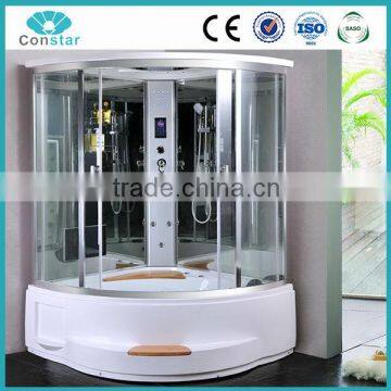 Double luxury steam shower room with TV