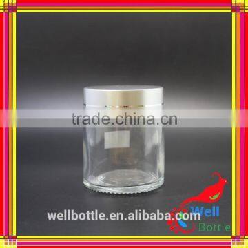 4oz Cosmetic Jar With Clear Glass Jar for Cosmetic Cream Jar GJ582R