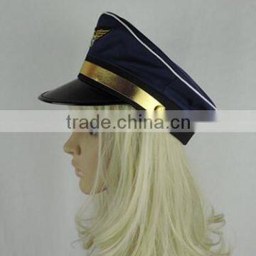 Custom Pilot Cap Airline Captain Hat Uniform Hat Party Cap photo-5
