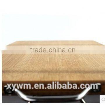 Organic Basic Traditional Easy Carry Hang Stainless Steel Handle Kitchen Butcher Bamboo Cutting Board Chopping Block photo-3