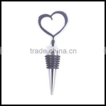 beautiful cheap wine bottle stopper with lovely heart shape top