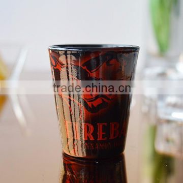 Hot mini high quality shot glass with spraying