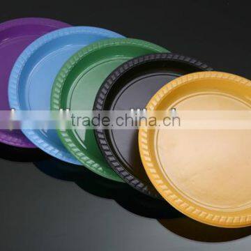 10inch colorful plastic disposable plates PS