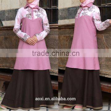 OEM Service China Factory Custom Made Wholesale Islamic Arab Women Muslim Tunic