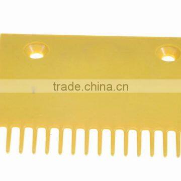 Escalator Comb Plate 142.5*90*8.4mm, Plastic, 17T, Yellow, Middle