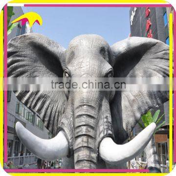 KANO4309 Theme Park Decorative Realistic Fiberglass Artificial Elephant