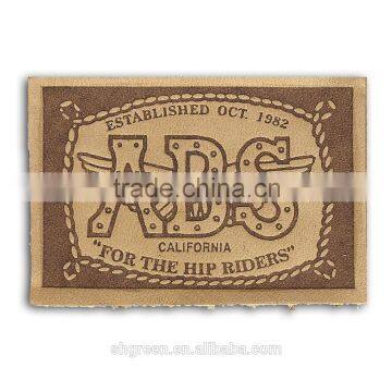 Durable Genuine Cowhide Leather Labels photo-3
