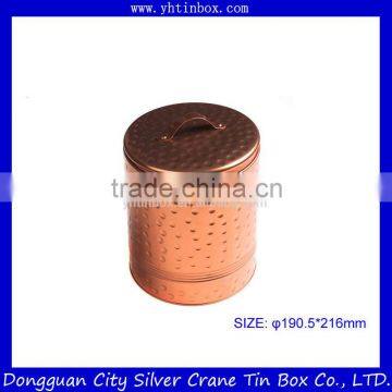 high grade cookie tin box with handle for cookie packaging