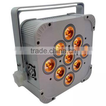 Three Years Warranty Uplight Rechargeable DMX Wireless Battery Powered Par Can 5in1 RGBWA 9x15w LED Par Light photo-6