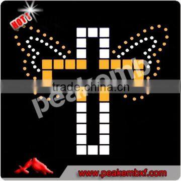 beautiful ANKH CROSS design rhinestone transfer