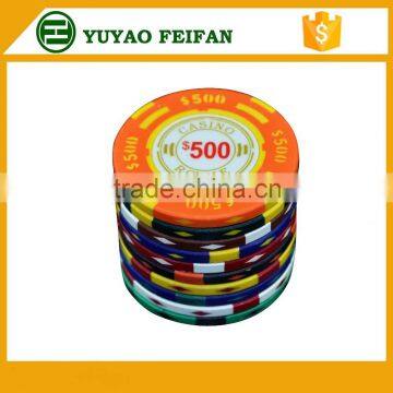 clay colorful poker chips wholesale chips with custom sticker