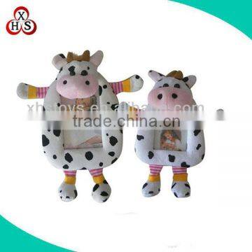 plush stuffed soft cow toy baby picture photo frame wholesale