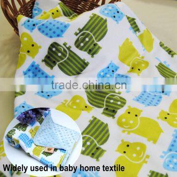 Made in China breathable soft knitted cartoon fleece fabric