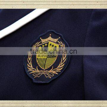 2016 Long-sleeve White Shirt ,navy Trouser,plaid Skirt Girl School Uniform photo-6