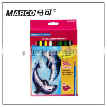 36 colors Marco colored pencils with sharpener