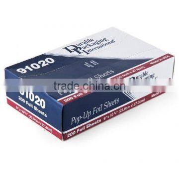 aluminum pop-up foil sheets for kitchen use