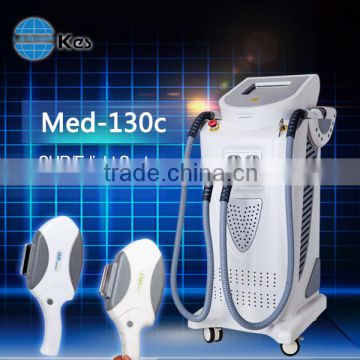 Vascular Treatment Hot Sales Ipl Beauty Device Wrinkle Removal Vertical Hair Removal Machine Two Handpieces Remove Diseased Telangiectasis