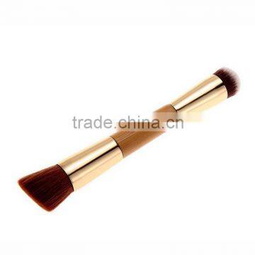 Big Promotion! Wholesale Good Quality 10pcs Bamboo Handle Cosmetics Kabuki Makeup Brush Set With Make up Brushes Cloth Bag ! photo-3