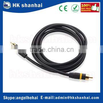 Top Quality OEM Wholesale 6 Feet Male to Male Gold Plated Audio Video Stereo RCA AV Shielded Subwoofer Cable photo-3