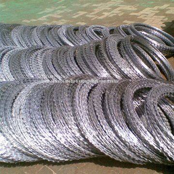 Razor wire, razor wire fencing, razor barbed wire