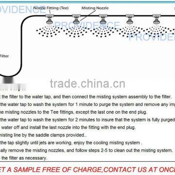 E0682 HAIGINT Low Pressure Water Air Humidifier Misting Cooling System Kit With Brass Mist Nozzle photo-3