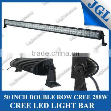 POWERFUL 100% FACTORY 288W 50" LED LIGHT BAR IP68 4X4 3W CREE LED LIGHT BAR DOUBLE ROW LIGHT BAR photo-2