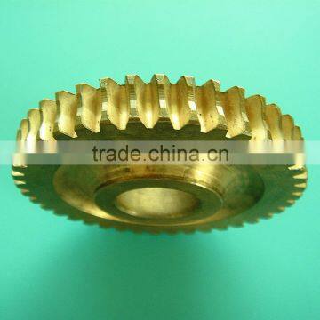 Precision Small Micro Brass Worm Gear by CNC Machining photo-3