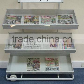 Practical Customized Multi-tier Library Magazine/newspaper Display photo-2