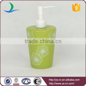 4pcs Green Flower Decal Bathroom Set for Wholesale photo-2