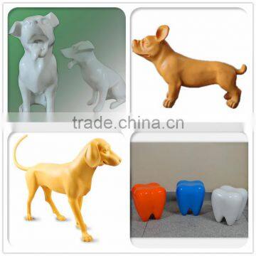 Window Display Fiberglass Animal Dog Mannequins Artesanato Vivos for Sale photo-6