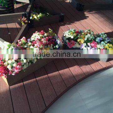 Recycle Custom Round Wpc Flower Box Outdoor Anti-uv Wpc Garden Flower Box photo-5