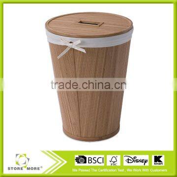 Creative Bath Ecostyles Bamboo Round Hamper With Lid