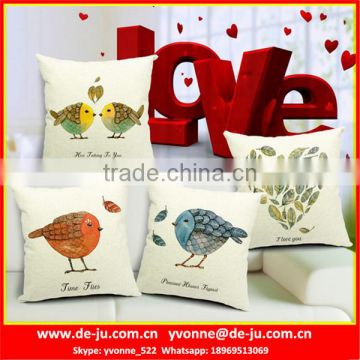 Rural Flowers Birds Silicone Seat Cushion