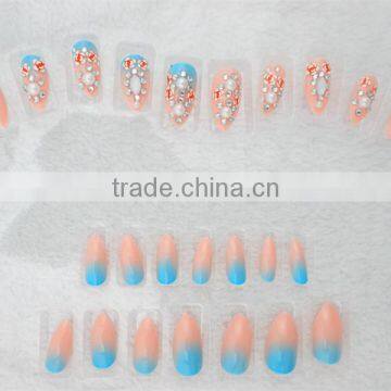 High Quality Bridal Nail Art Designs False Nail Art Fancy Wedding Nail Art photo-3
