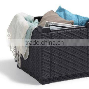 2017 Trade Assurance New Spring Coming Cheap All Weather Modern Cube Rattan Footstool Occasional photo-4