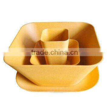 LFGB Certification Bamboo Fiber Plant Fiber Dinnerware Sets photo-2