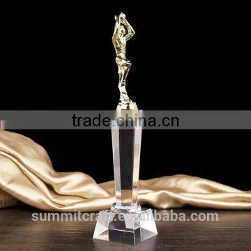 Delicate Metal Figurine Crystal Sports Award Basketball Trophy photo-4